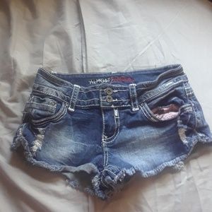 🌞 Sale Almost Famous Booty Jean Shorts size 9